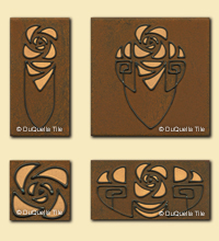 Ceramic Decorative Fireplace Tile Set 5023