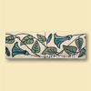 Art nouveau ceramic border tile floral design fb5010
