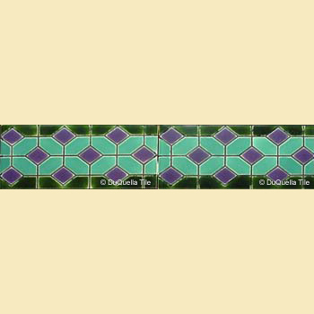 Art Deco Geometric tile border GB5006