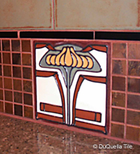 Art deco ceramic tile design 