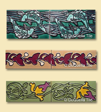 Art deco ceramic tile design 