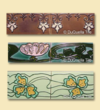 Art deco ceramic tile design 